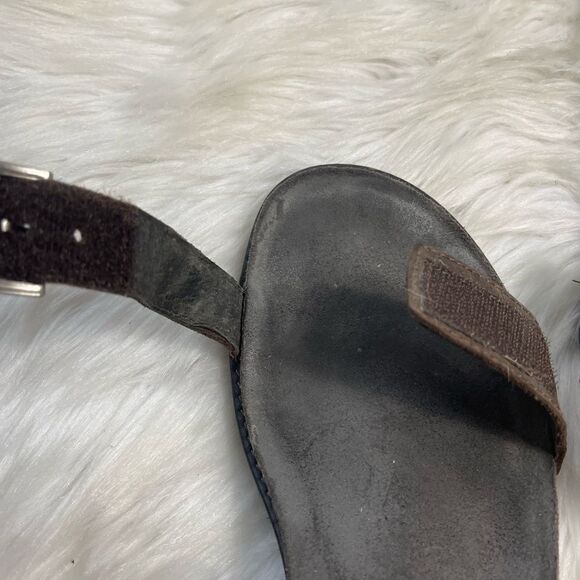 Naot Leather Buckle Brown and black ankle strap Sandal rubber soles Sizes EU - Picture 10 of 10